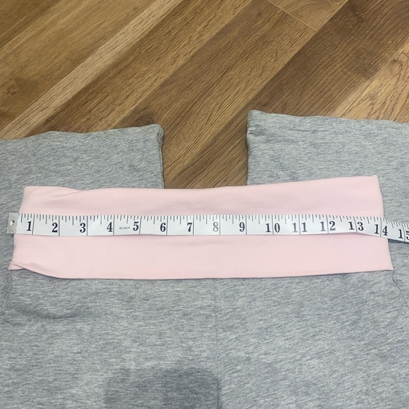 Brand new never worn edikted pink and grey fold over flared yoga pants - Picture 8 of 10